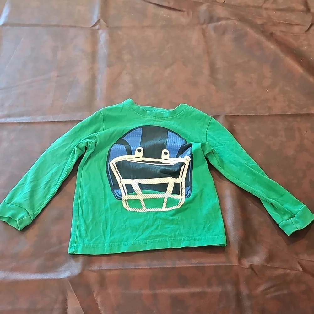 N  Shirt Green Football Helment Carters 3t